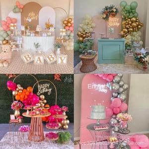 Cadre <span class=keywords><strong>de</strong></span> porte arqué en fer doré moderne W4 7,2 pieds, <span class=keywords><strong>vente</strong></span> chaude, support <span class=keywords><strong>de</strong></span> ballon pour la route <span class=keywords><strong>de</strong></span> mariage, <span class=keywords><strong>fond</strong></span> <span class=keywords><strong>de</strong></span> photographie - Product Image 6