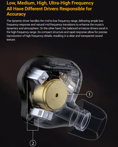 <span class=keywords><strong>KZ</strong></span> ZS10 <span class=keywords><strong>Pro</strong></span> 2 Auriculares Intrauditivos Híbridos de <span class=keywords><strong>10</strong></span> Drivers con Carcasa de Aleación de Zinc, Cable Desmontable Plateado de 0.75mm, Auriculares HiFi con Cable para Audiófilos - Product Image 4