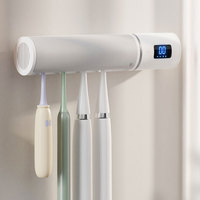Stérilisateur de brosses à dents mural à lumière UV, rechargeable par USB, pour plusieurs utilisateurs, familial, multi-usages