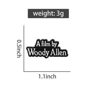Un <span class=keywords><strong>film</strong></span> de Woody Allen émail broche comédie réalisateur de <span class=keywords><strong>film</strong></span> broche revers insigne sac à dos bijoux cadeau pour les amis - Product Image 6