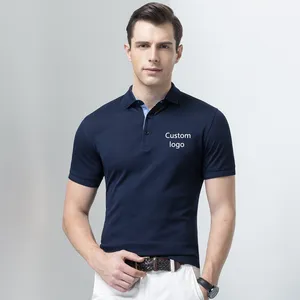 Polo personalizzata 120-300gsm in poli/cotone t-shirt aderente polo tinta unita