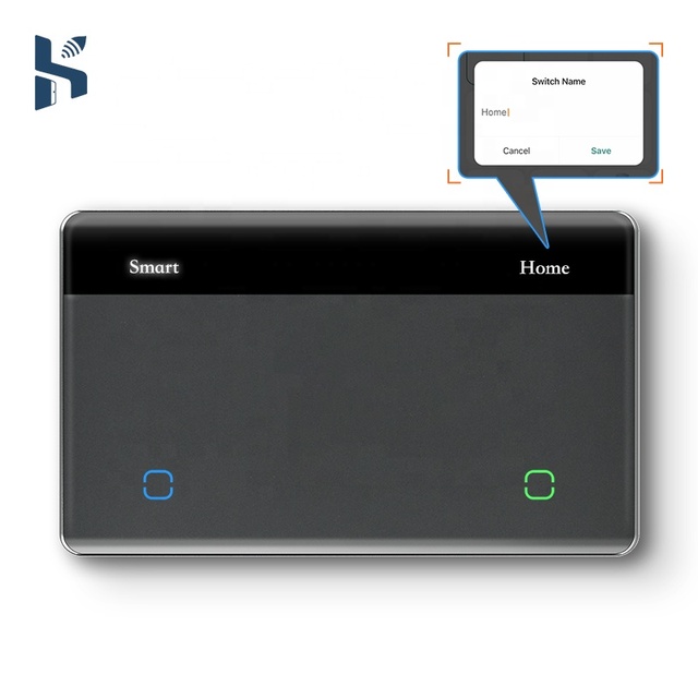 New Smart Home Luxury LED Display WiFi Remote Control  Light Tuya Alexa Home Products Smart Wall Switch