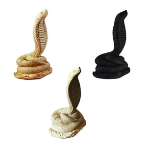 Großhandel benutzer definierte nordische Heim dekoration Tiers kulpturen handgemachte Harz Kobra 3D-Figuren