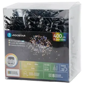 Tira de luces planas a pilas 4AA, 0,3m + 20m, iluminación decorativa ideal para eventos y ambientes acogedores. - Product Image 3