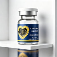 Étiquettes personnalisées pour peptides de perte de poids pour flacons de 2 ml, 5 ml, 10 ml, autocollants pour bouteilles de soins anti-rides et rajeunissement de la peau