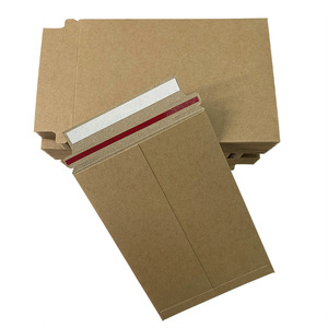 Sobre de cartón rígido personalizado impreso en papel kraft, sobre de envío de cartón para correo con logo. - Product Image 2