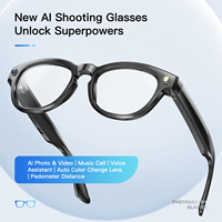 Lunettes Intelligentes Multifonctionnelles avec Caméra HD 200W Pixels et Enregistrement Photo/Vidéo Assisté par IA