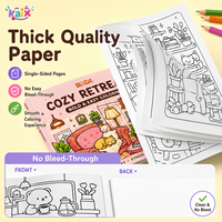 Libros para Colorear con Muchos Temas Acogedores de KAIX, 10 Libros con un Estilo Bonito y Relajante para Adultos y Adolescentes, Programas de Venta Minorista