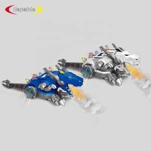 <span class=keywords><strong>Jouet</strong></span> de <span class=keywords><strong>dinosaure</strong></span> dragon à pulvérisation électrique mécanique multifonctionnel à piles avec lumière et son - Product Image 2
