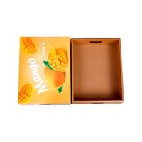 Boîtes d'emballage de fruits ondulés recyclés personnalisées Boîte d'emballage en carton mangue Boîtes en papier d'emballage en carton ondulé pour fruits Cartons