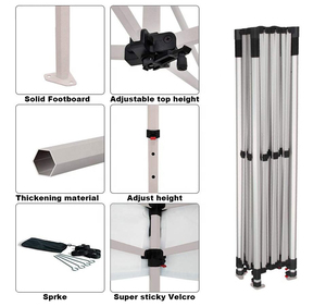 Tente de plage pliable promotionnelle 10x10 avec impression personnalisée, <span class=keywords><strong>auvent</strong></span> d'événement, tente pop-up, chapiteau d'exposition, gazebo, <span class=keywords><strong>auvent</strong></span> de salon professionnel - Product Image 2