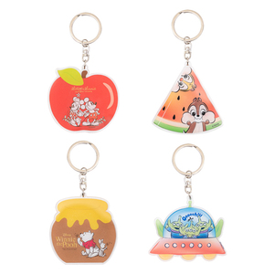 Transparent Custom Cute Shape <b>Keyring</b> <b>Charms</b> Gift Acrylic Double-Sided Shaped Keychain cartoon leather keychain - Product Image 1