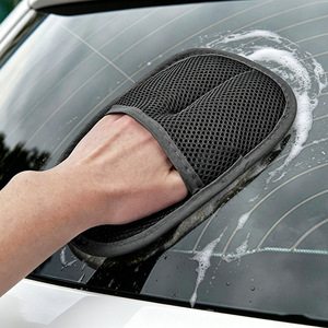 Wholesale thickened imitation wool <b>car</b> wash gloves, plush <b>car</b> wash and waxing tools, <b>car</b> <b>interior</b> cleaning supplies, <b>car</b> wash - Product Image 3