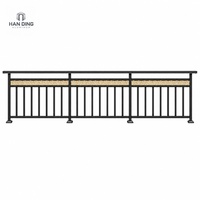 Système de balustrade en aluminium à prix d'usine, balustrade moderne en forme de U pour terrasse, jardin, villa, revêtement en poudre personnalisé, vente en gros