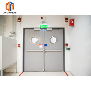 Portes <span class=keywords><strong>de</strong></span> <span class=keywords><strong>passage</strong></span> <span class=keywords><strong>de</strong></span> sécurité ignifuges en acier <span class=keywords><strong>de</strong></span> série personnalisée, design moderne, usage commercial, entrepôt extérieur, hôtel, école, finition - Product Image 2