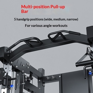 Matériel de fitness professionnel en acier/métal pour la musculation, rack de squat multifonctionnel Smith, vente en gros à prix abordable - Product Image 4