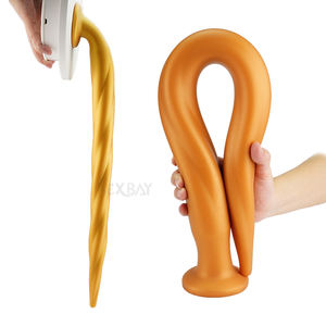 سدادة شرجية فائقة الطول مخصصة من العلامة التجارية SEXBAY مع كؤوس شفط قوية سدادة شرجية لينة من السيليكون المسال للسيدات والرجال - Product Image 1