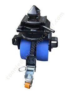 Hochwertiger Super Heavy Duty 8 Zoll ISO Container Versand Lenkrad <span class=keywords><strong>Dual</strong></span> <span class=keywords><strong>Nylon</strong></span> Twist Locking Eisen Vorbau Swivel <span class=keywords><strong>Dual</strong></span> <span class=keywords><strong>Nylon</strong></span> - Product Image 2