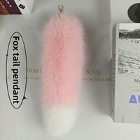 Pendentif de sac et porte-clés de voiture en fausse fourrure de renard, fait main, thème animal, accessoire très populaire