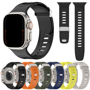 2026 nouveau <span class=keywords><strong>bracelet</strong></span> de Sport en Silicone souple et confortable pour <span class=keywords><strong>Apple</strong></span> <span class=keywords><strong>Watch</strong></span> 38/40/41mm 42/44/45/49mm <span class=keywords><strong>Ultra</strong></span> Series 10/9/8/7/SE <span class=keywords><strong>Bracelet</strong></span> de bande - Product Image 1