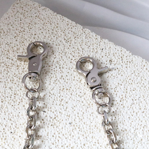 Cadena para Pantalones con Diseño de Letra, de Metal, Acero Inoxidable, Aleación, Estilo Hip Hop Rock, con Logotipo Personalizado, para Bolsillo de Pantalones, Jeans, para Hombre - Product Image 3