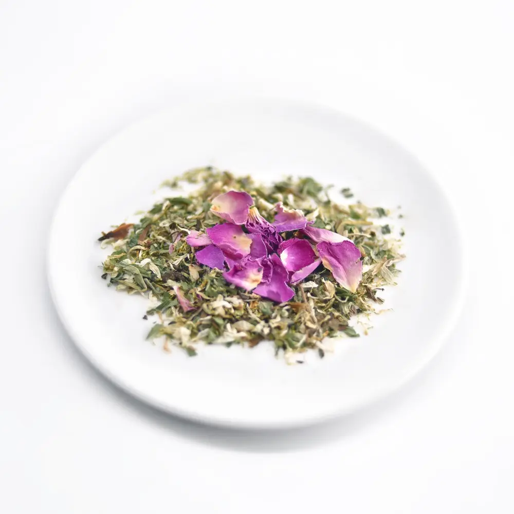 Dandelion गुलाब का फूल सौंफ़ OEM हर्बल चाय नायलॉन त्रिकोण चाय बैग रेचक चाय