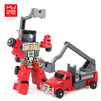 Juguete de Coche Transformable de Robots de Combate contra Incendios para Niños, Modelo de Vehículo de Juguete Fundido a Presión