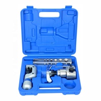 Climatiseur Réfrigération Outil de réparation extenseur de tube Kit d'outils d'évasement de tuyaux en cuivre avec coupe-tube Kits d'outils à main