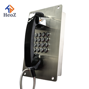 Teléfono de acero inoxidable 304 montado en la pared a buen <span class=keywords><strong>precio</strong></span>, teléfono a prueba de vandalismo y auriculares, teléfonos con teclado completo, a todo tipo de teclado - Product Image 5