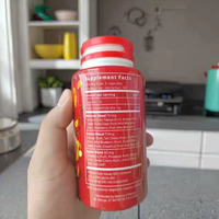 Supplément pour adolescents emballé en bouteille de capsules extraites d'eau de fruits et légumes entiers de marque privée OEM