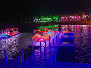 Jeux aquatiques Challenge Motor pour adultes et enfants, <span class=keywords><strong>bateau</strong></span> tamponneur électrique avec lumières LED - Product Image 4