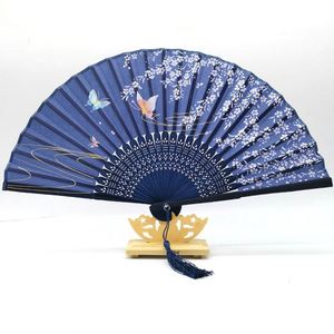 2025 Wholesale Custom Printed Bamboo Hand Held Fan High Quality Folding Personalized Fans DIY Style for Business <b>Gifts</b> - Product Image 1