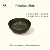 Bol à soupe VAYSMA de haute qualité en céramique vert émeraude de style américain, résistant à la chaleur et compatible lave-vaisselle