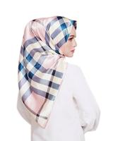 Khimar en jersey fleuri en gros avec strass pour femmes musulmanes, hijab orné de pierres