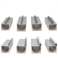 Caniveau de drainage en acier inoxydable pour eaux pluviales, système de protection de trottoir et de surface, hydroponie