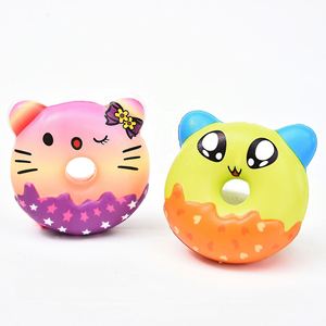 Donut Squishies en mousse PU parfumée à remontée lente, anti-stress, Panda Chat, jouet sensoriel pour enfants de 5 à 7 ans - Product Image 4