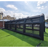 Tente de simulation de golf gonflable en PVC durable, filet d'entraînement portable pour usage intérieur/extérieur dans la cour