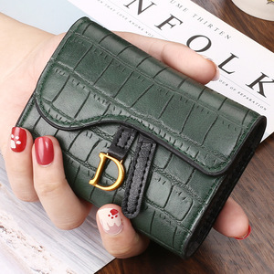 Women's PU Leather Luxury Card Holder <b>Wallet</b> Ladies Crocodile Designer Tri-fold <b>Money</b> <b>Wallets</b> Girls Coin Purses for Women - Product Image 2