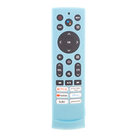 Housse de protection en silicone pour télécommande intelligente bleu lumineux, service de personnalisation du logo, protection pour télécommande TV