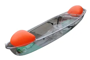 Neues Design hochwertige kleine Kunststoff transparente Doppel ruderboote Kristall Kanu/Kajak klaren Boden