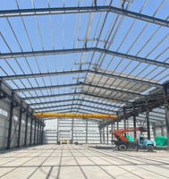 Estructura de Acero Personalizada Q355B, Estructura de Portal Prefabricada, Acero Estructural para Talleres, Almacenes y Edificios