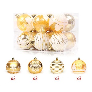 ชุดลูกบอลพลาสติก PVC หลากสีขนาด 6 ซม. สำหรับตกแต่งต้นคริสต์มาส - Product Image 1