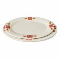 Service de table en mélamine imprimé Double Bonheur, motif Xi rouge et or, incassable, pour restaurants et hôtels en Égypte, Inde, Afrique, vente en gros