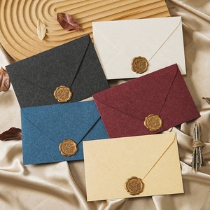 Sobre de embalaje personalizado de invitación de boda de lujo elegante regalo de agradecimiento sobre de papel especial con tarjeta impresa - Product Image 5