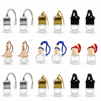 Diffuseur de parfum suspendu pour voiture, flacon en verre vide de 11 ml, personnalisable avec logo, vente en gros