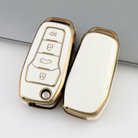 Funda Protectora de TPU Suave Premium para Llaves de Coche Ford, Pegaso, IKCO, FT, DS, con Anillos para Llaves, Bolsa para Llavero, Accesorios Directos de Fábrica