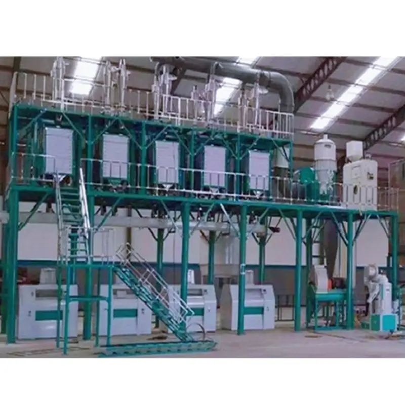 Mejor precio de harina de maíz de China de la máquina de procesamiento de harina de línea