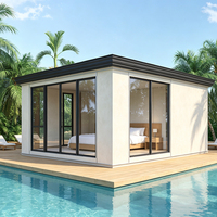 Maison préfabriquée modulaire entièrement finie, assemblage rapide sur site, cabane préfabriquée mobile personnalisée pour complexe touristique