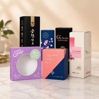 Boîte en papier cosmétique personnalisée, emballage de beauté pour maquillage, crèmes, emballage de luxe en carton, boîtes pour soins de la peau
