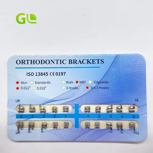 Monobloc de sablage orthodontique 0.018 ''/0.022'' Supports Roth/MBT